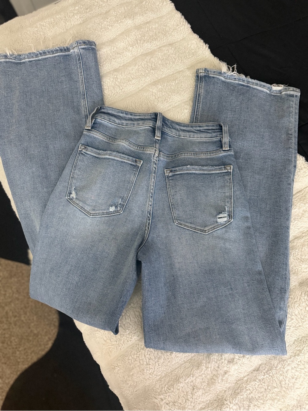 VERVET BY FLYING MONKEY Light Wash Straight Leg Jeans